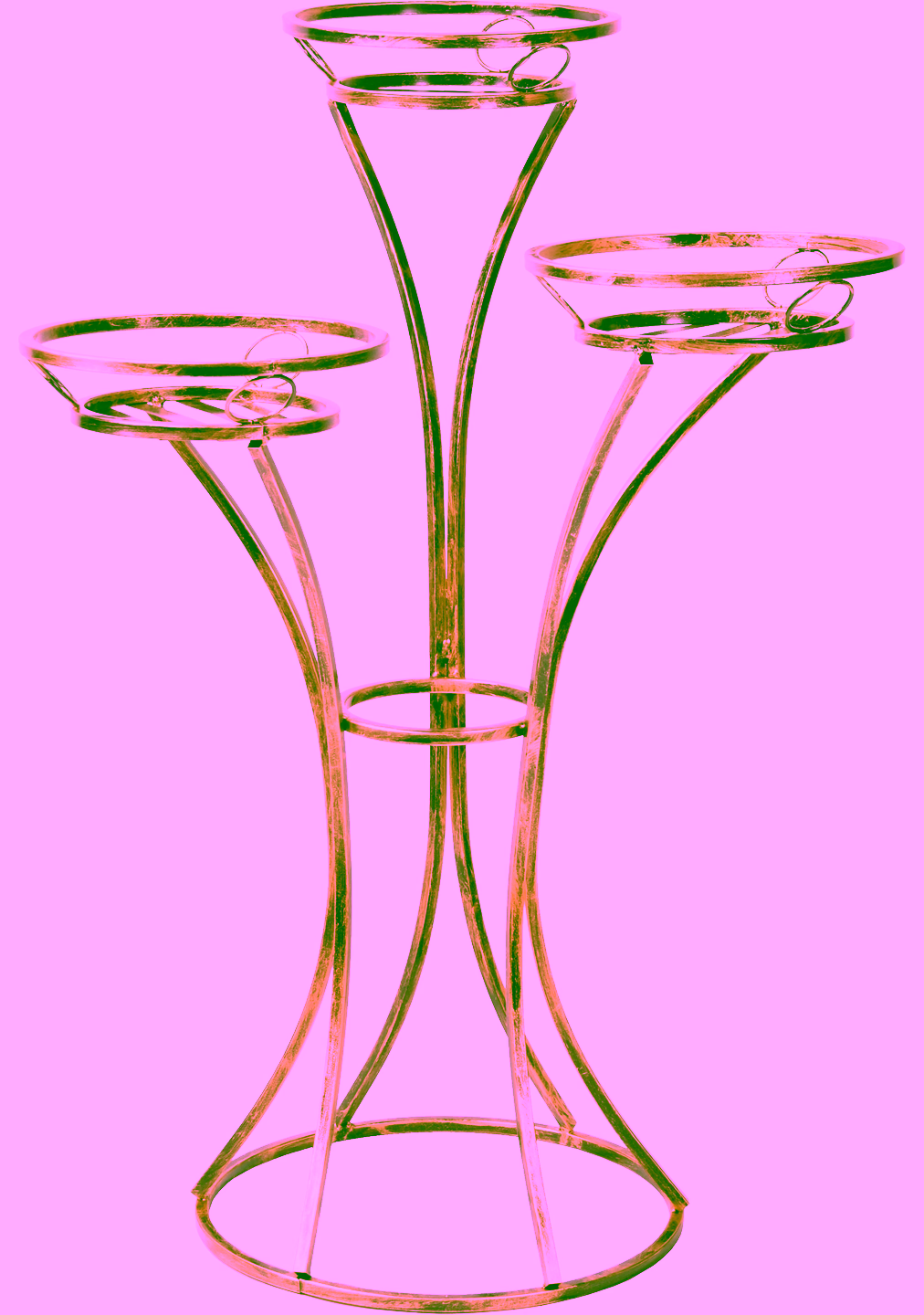 3-pot plant stand Model 205