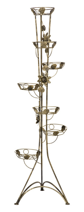 7-pot column plant stand with roses Model 131A