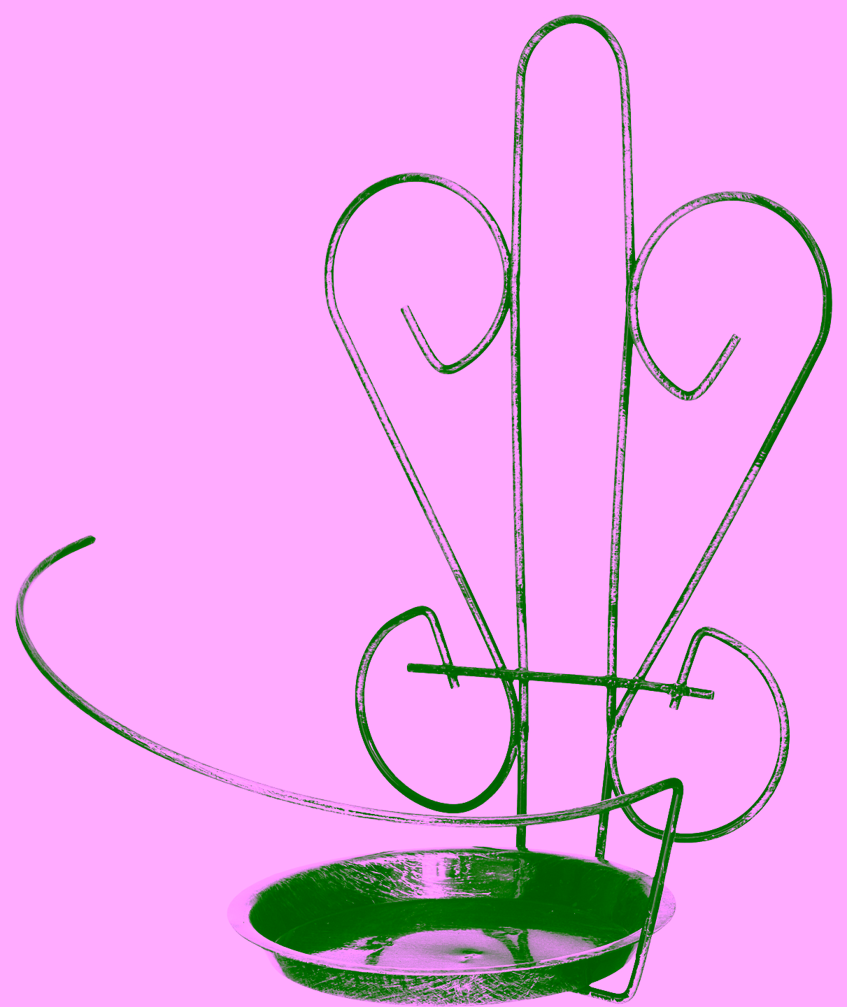 Wall mounted 1-pot plant rack Model 13
