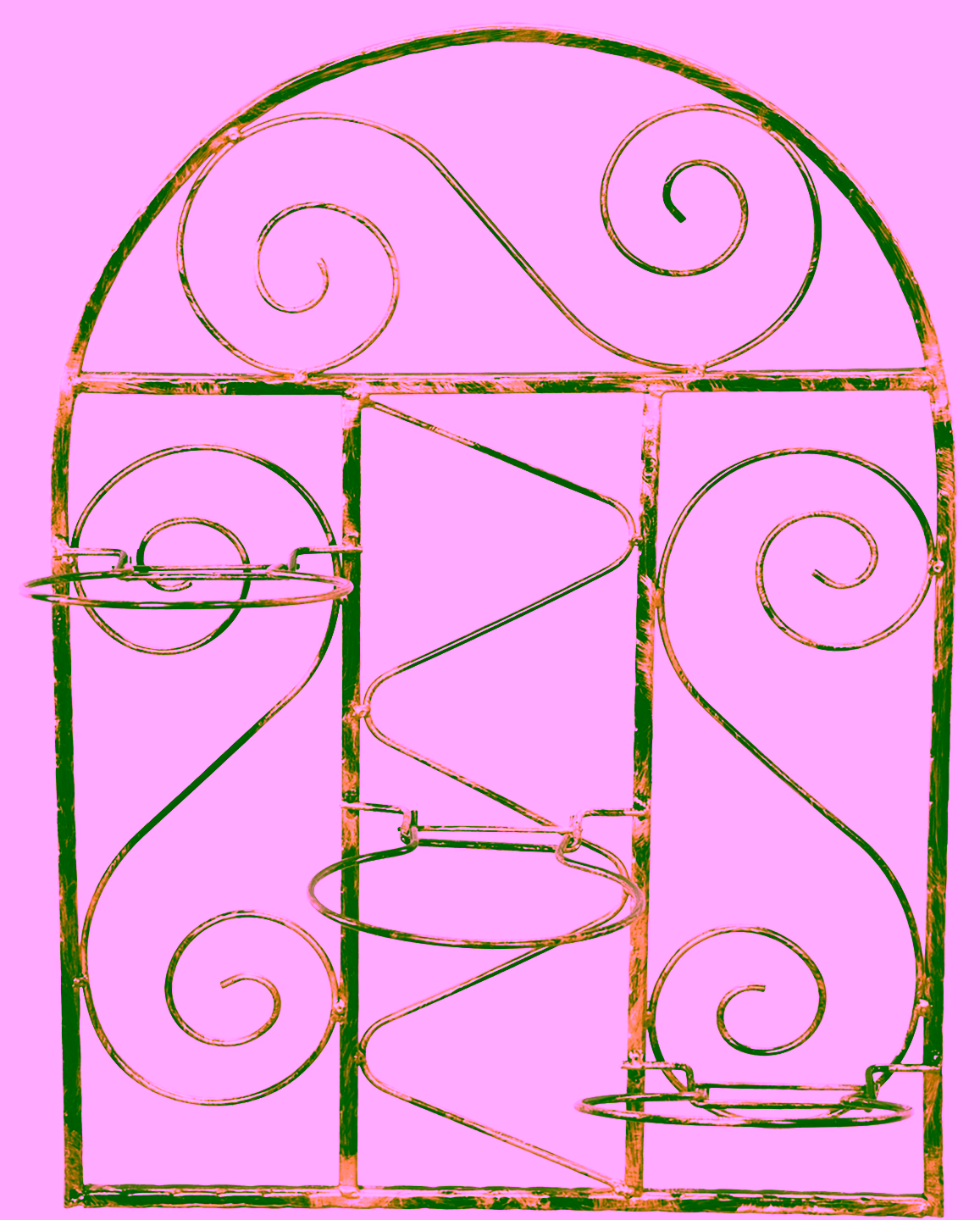 3-pot plant rack Model 15