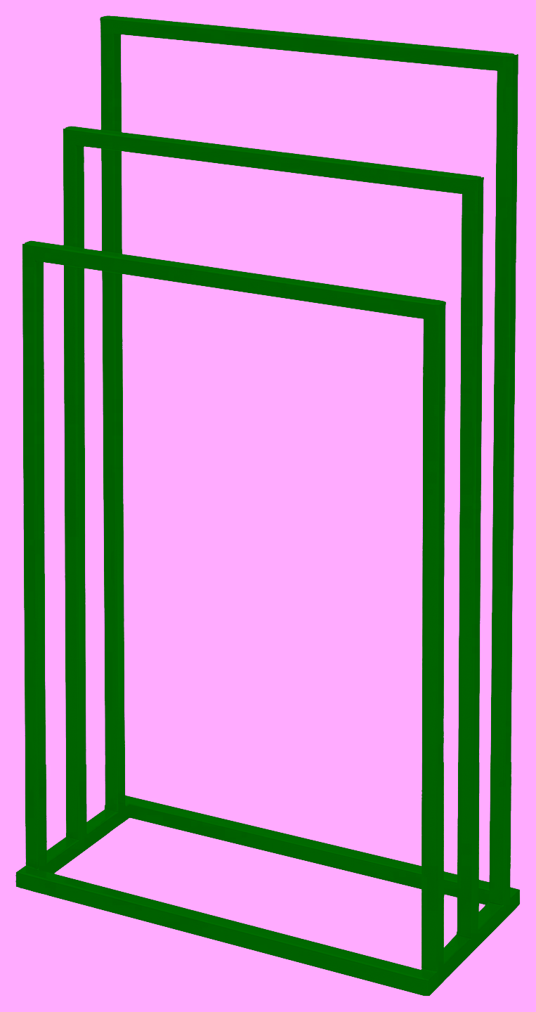 Towel rack 3-tier Model 597