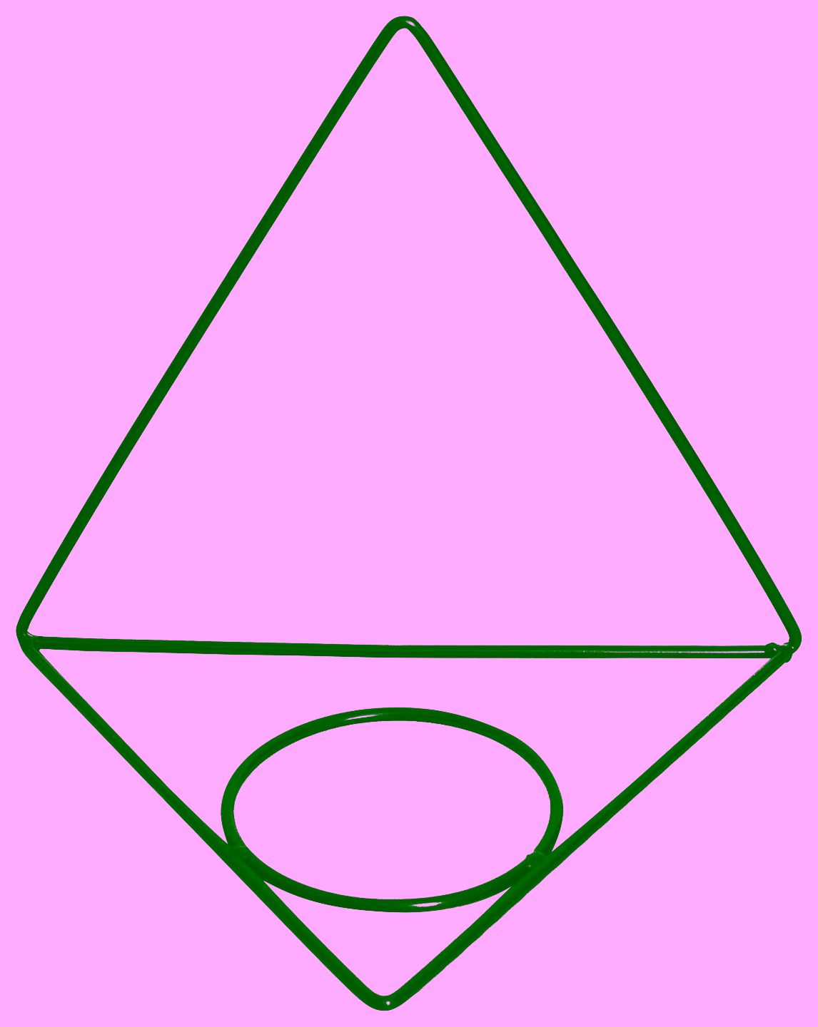 Pot wall mounted plant rack - GEOMETRIC Model 559