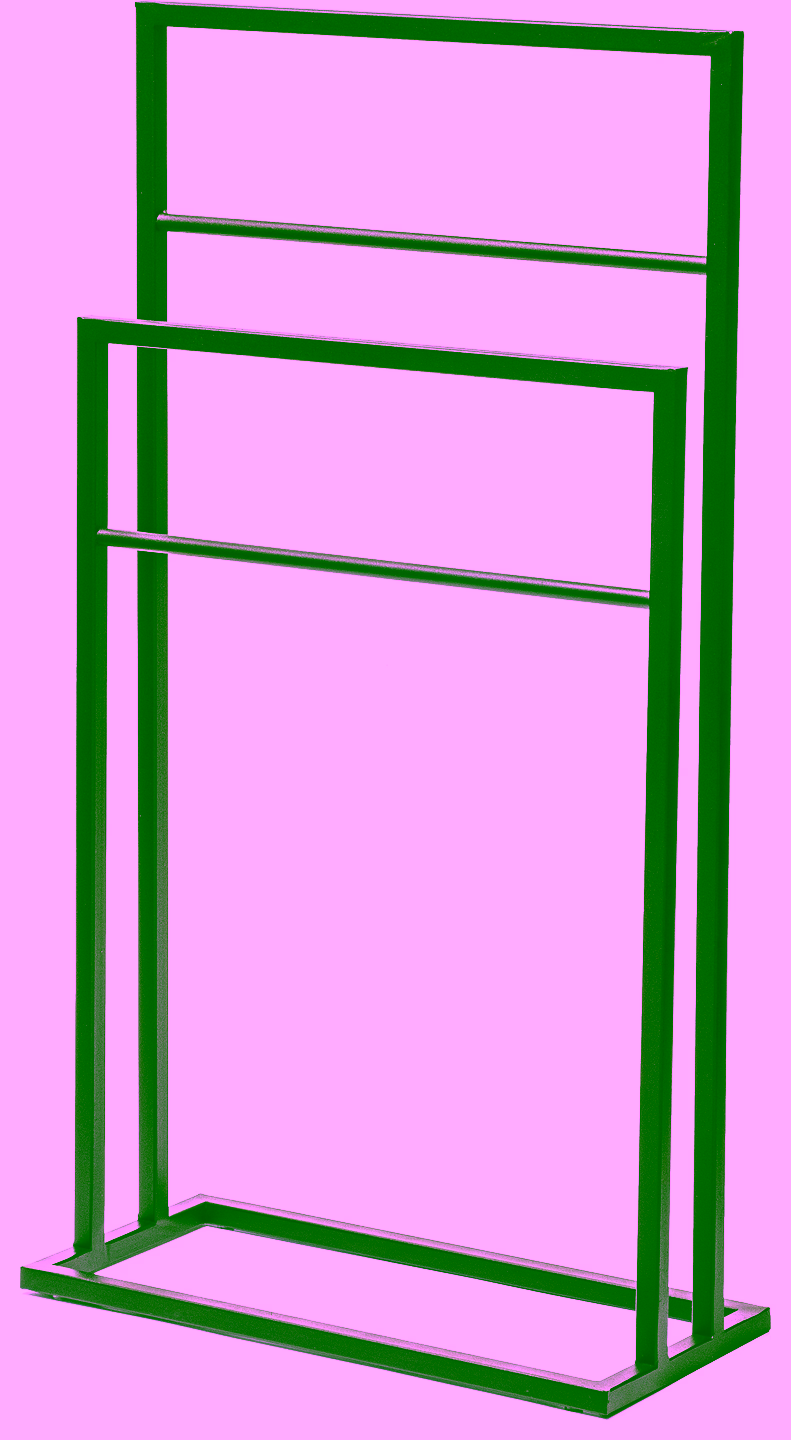 Towel rack 2-tier with bar Model 653