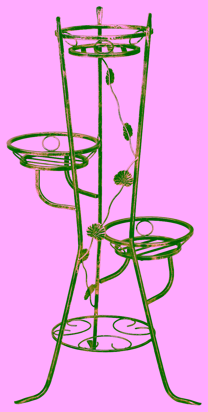 3-pot plant stand Model 66