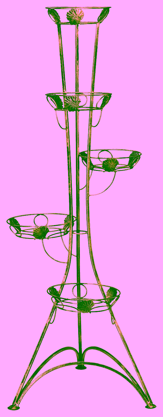 5-pot column plant stand Model 130