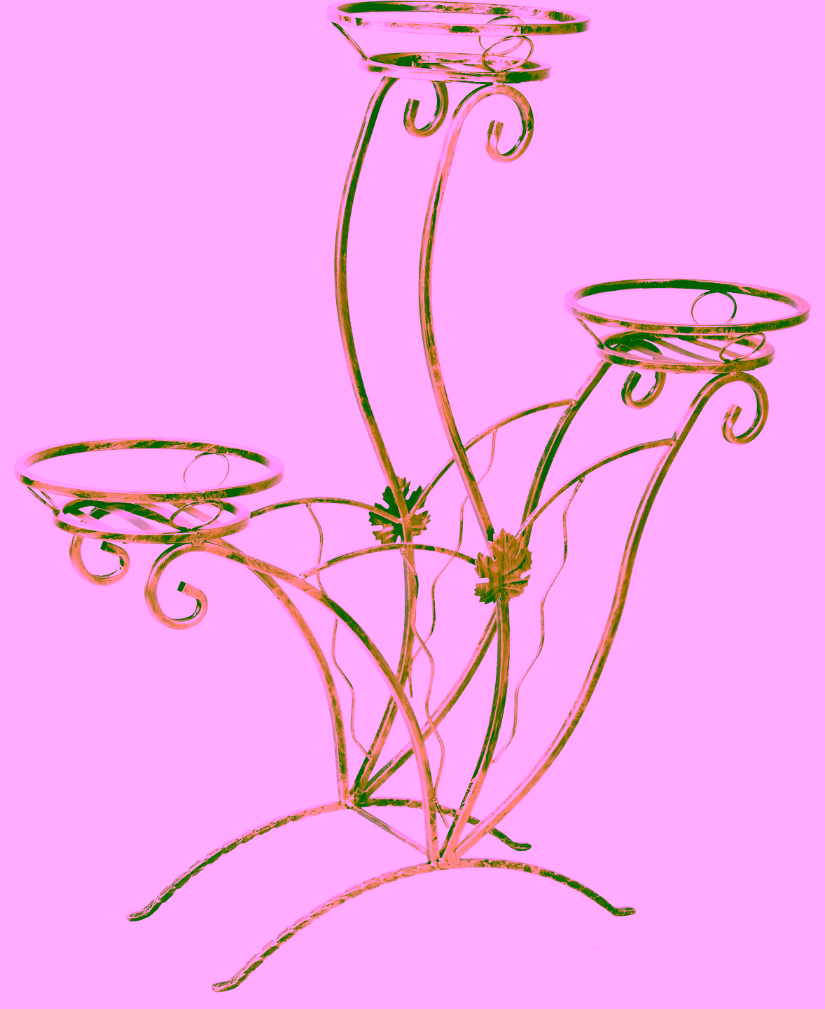 3-pot plant stand Model 39
