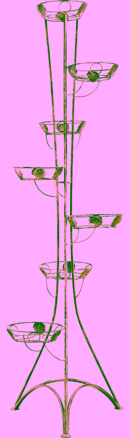 7-pot column plant stand Model 131