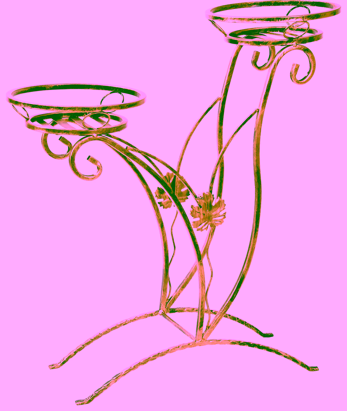 2-pot plant stand Model 38