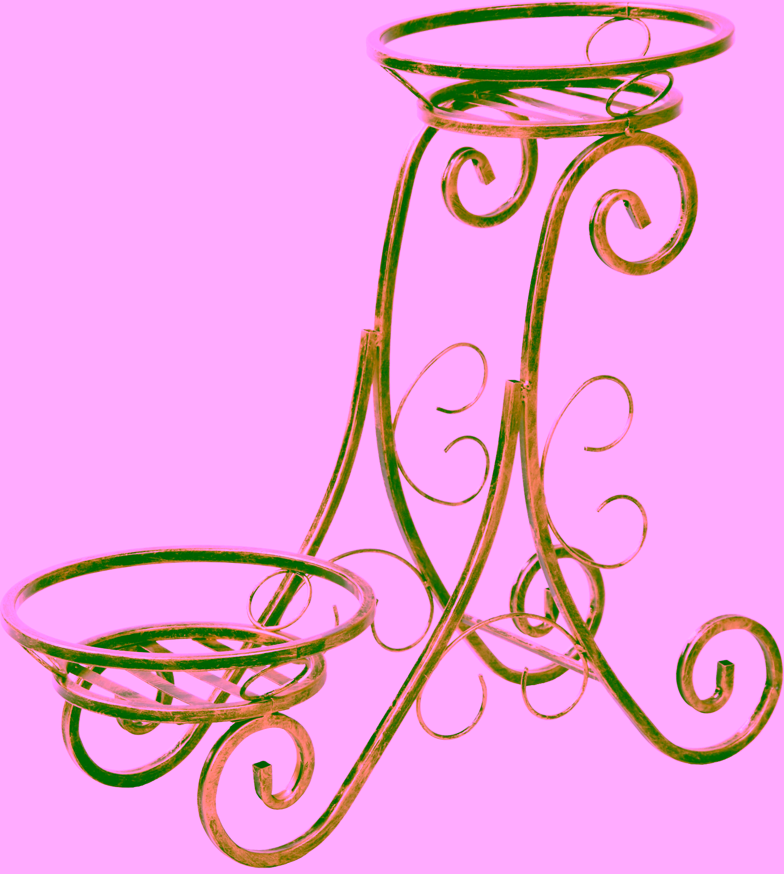 2-pot plant stand Model 51