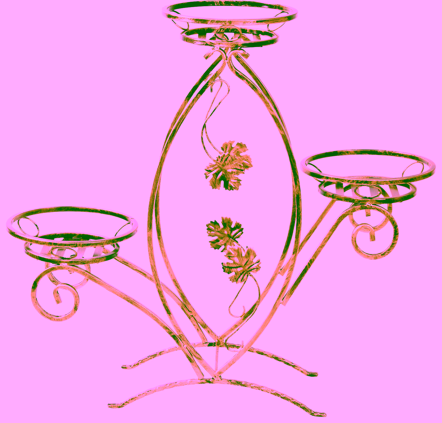 3-pot plant stand Model 150