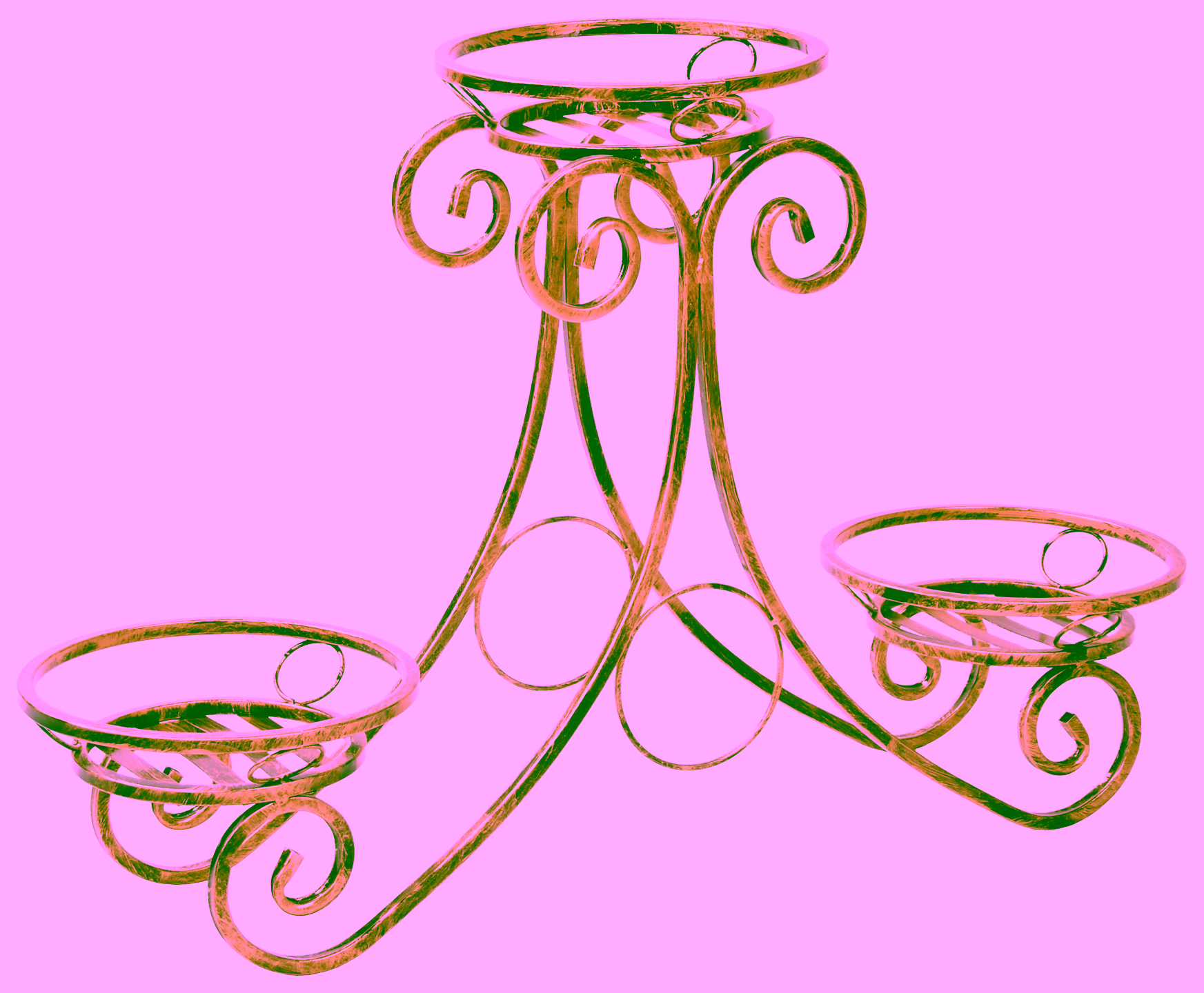 Podium II 3-pot plant stand Model 141
